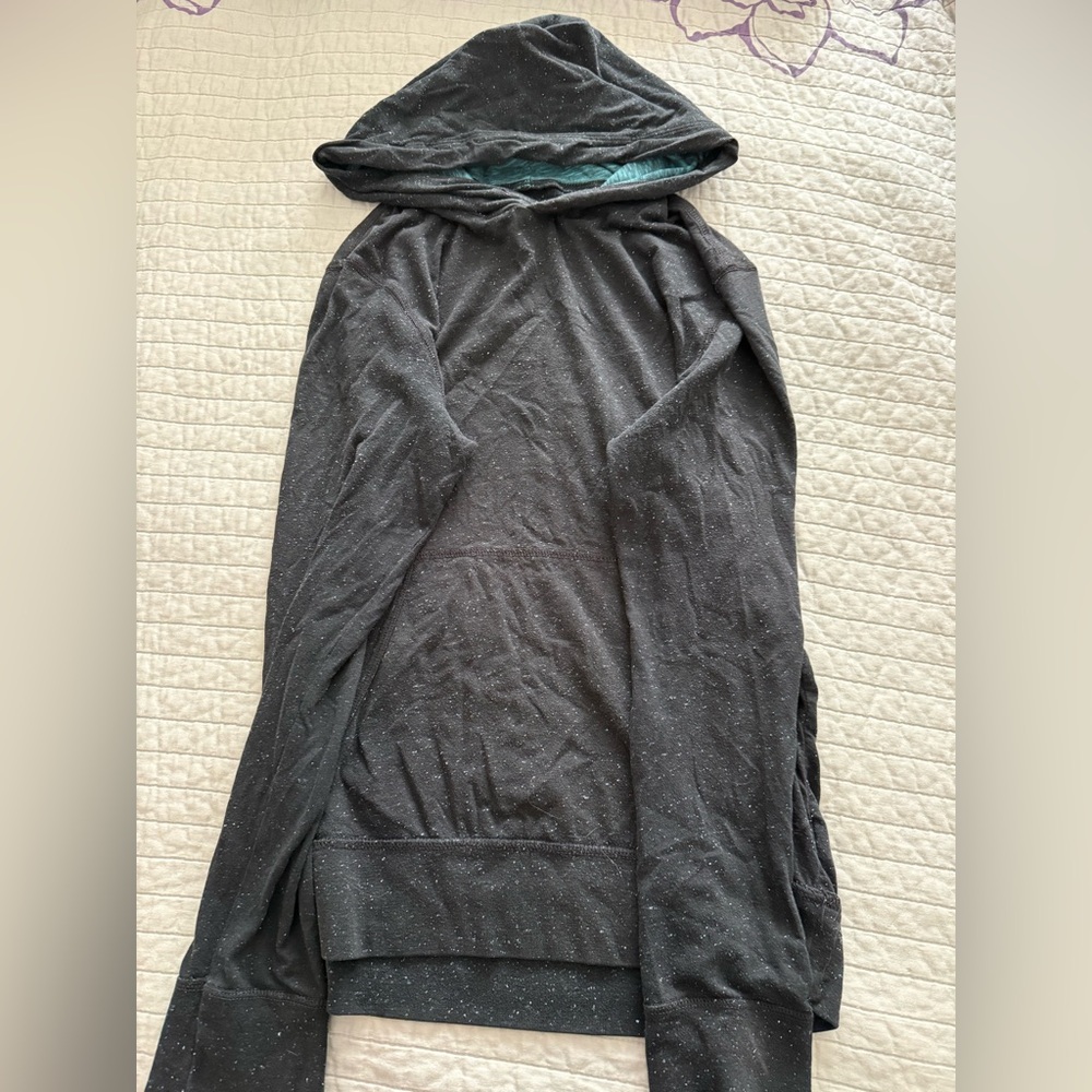 Black American Eagle Men’sHooded Long-sleeve Size Small